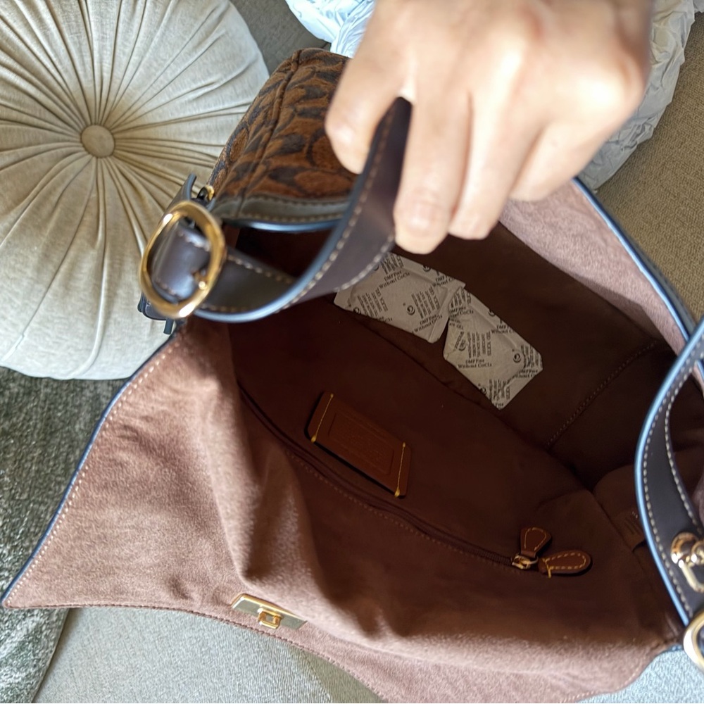 Coach Chenille Etta Flap Bag - Picture 6 of 6